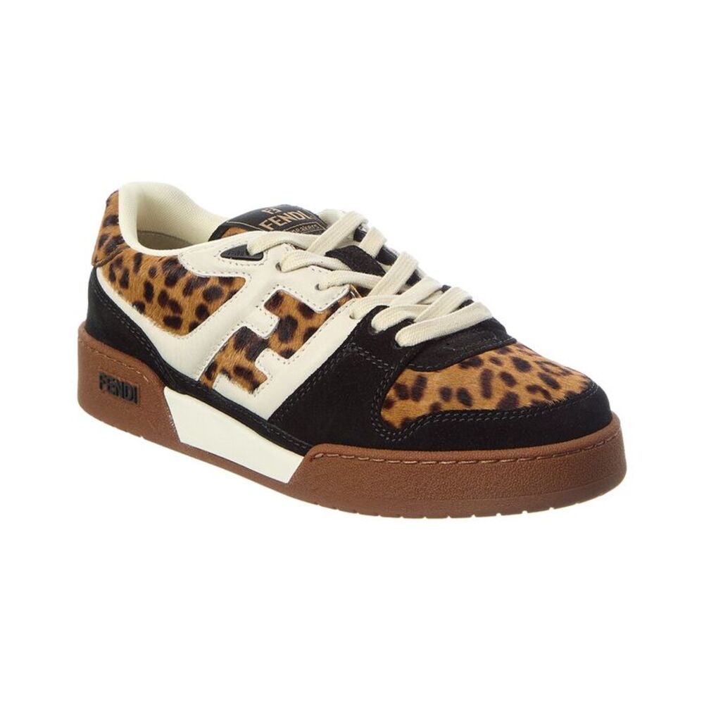 Fendi Match Haircalf & Suede Sneaker